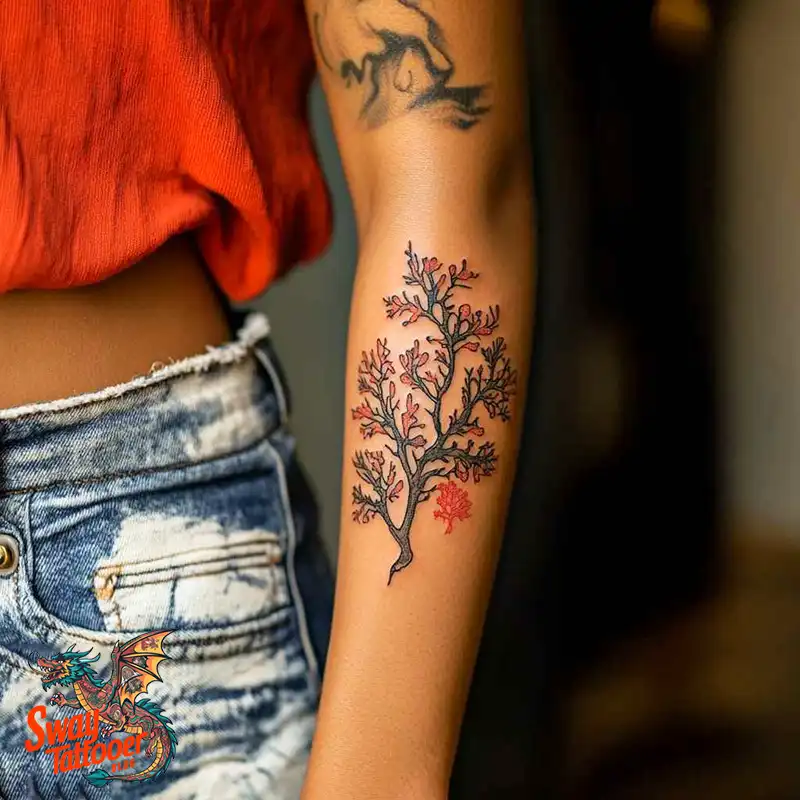 100 Coral Tattoo Designs – Ocean Magic Ink on Your Skin 14 Coral Tattoo