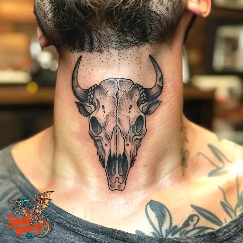 80 Bull Skull Tattoo Designs: Your Inner Strength & Spirit 66 Cow Skull Tattoo