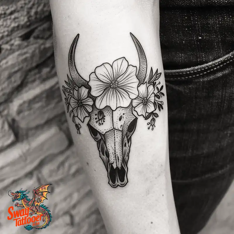 80 Bull Skull Tattoo Designs: Your Inner Strength & Spirit 75 Cow Skull Tattoo