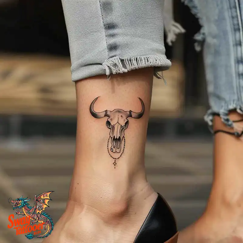 80 Bull Skull Tattoo Designs: Your Inner Strength & Spirit 58 Cow Skull Tattoo