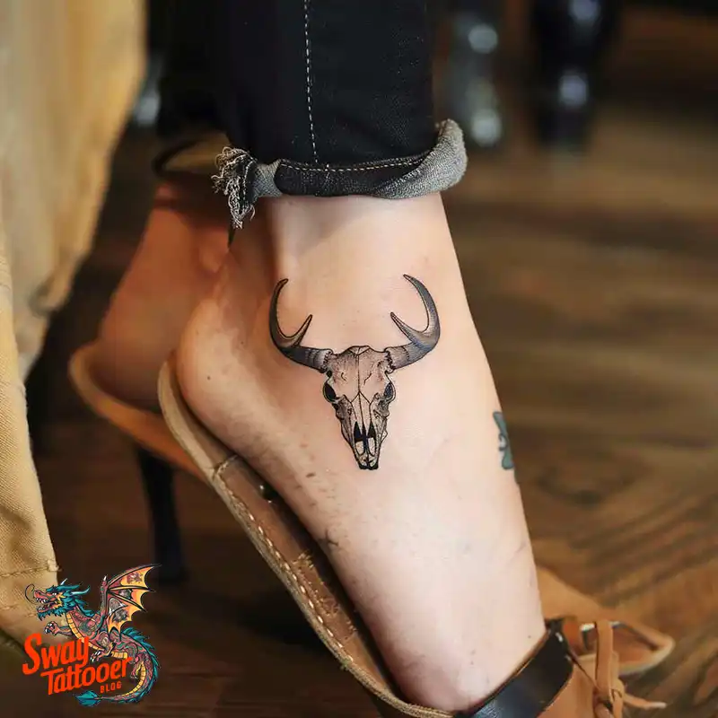 80 Bull Skull Tattoo Designs: Your Inner Strength & Spirit 57 Cow Skull Tattoo