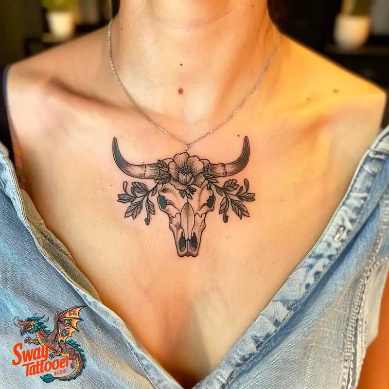 80 Bull Skull Tattoo Designs: Your Inner Strength & Spirit 52 Cow Skull Tattoo