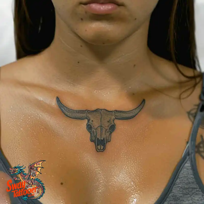 80 Bull Skull Tattoo Designs: Your Inner Strength & Spirit 51 Cow Skull Tattoo