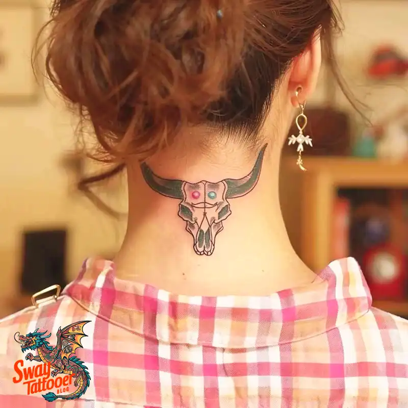 80 Bull Skull Tattoo Designs: Your Inner Strength & Spirit 44 Cow Skull Tattoo