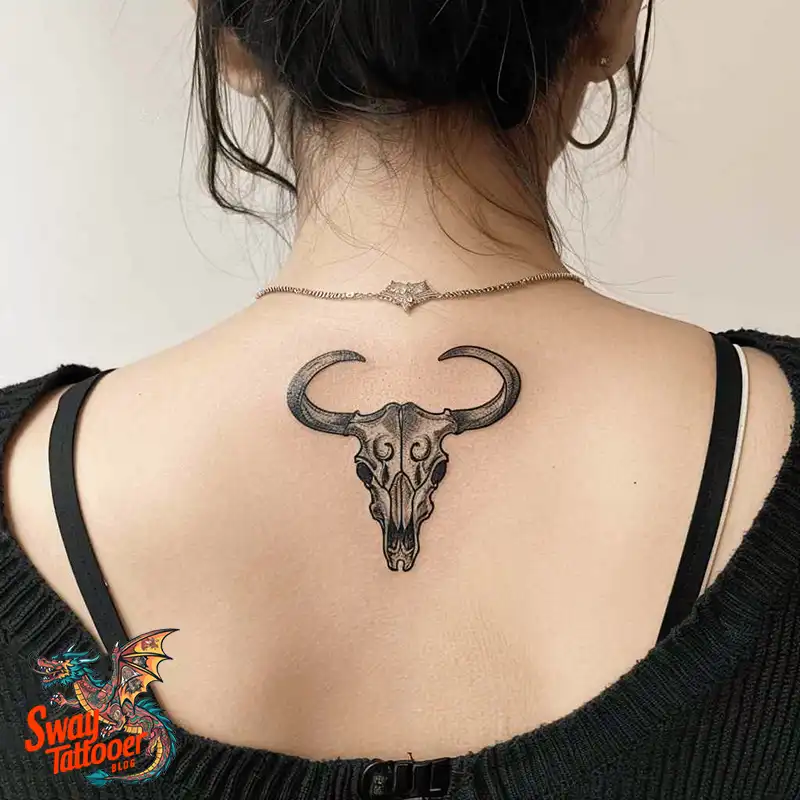80 Bull Skull Tattoo Designs: Your Inner Strength & Spirit 26 Bull Skull Tattoo