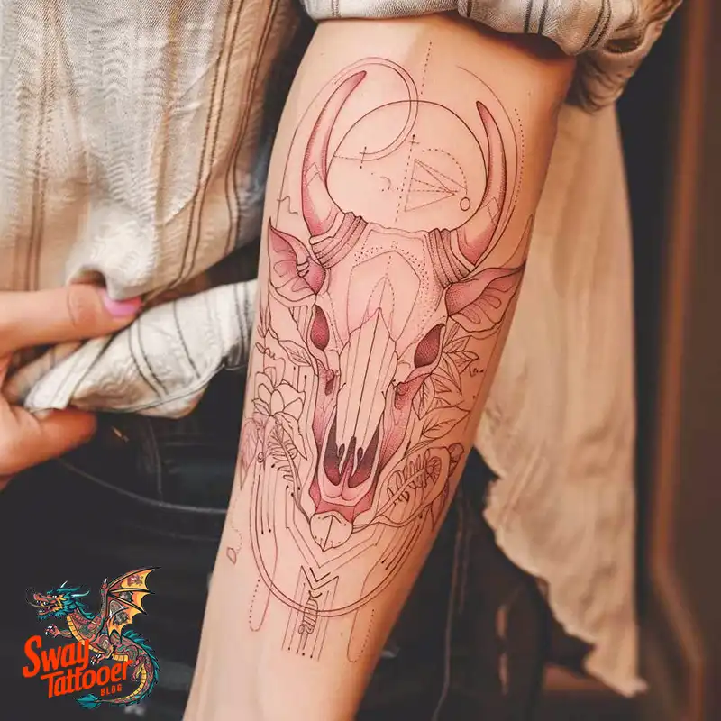 80 Bull Skull Tattoo Designs: Your Inner Strength & Spirit 25 Bull Skull Tattoo