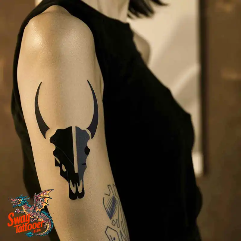 80 Bull Skull Tattoo Designs: Your Inner Strength & Spirit 11 Bull Skull Tattoo