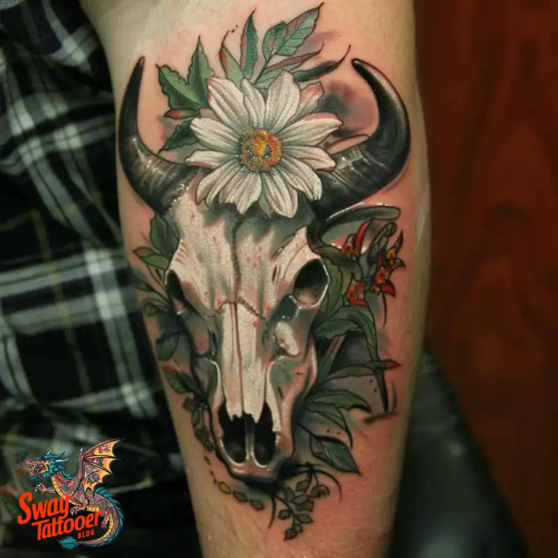 80 Bull Skull Tattoo Designs: Your Inner Strength & Spirit 70 Cow Skull Tattoo