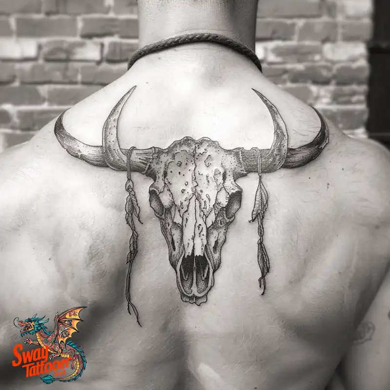 80 Bull Skull Tattoo Designs: Your Inner Strength & Spirit 69 Cow Skull Tattoo