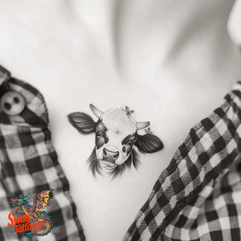 160 Cow Tattoo Design Ideas: Meaning, Art & Tradition 155 Cow Tattoo