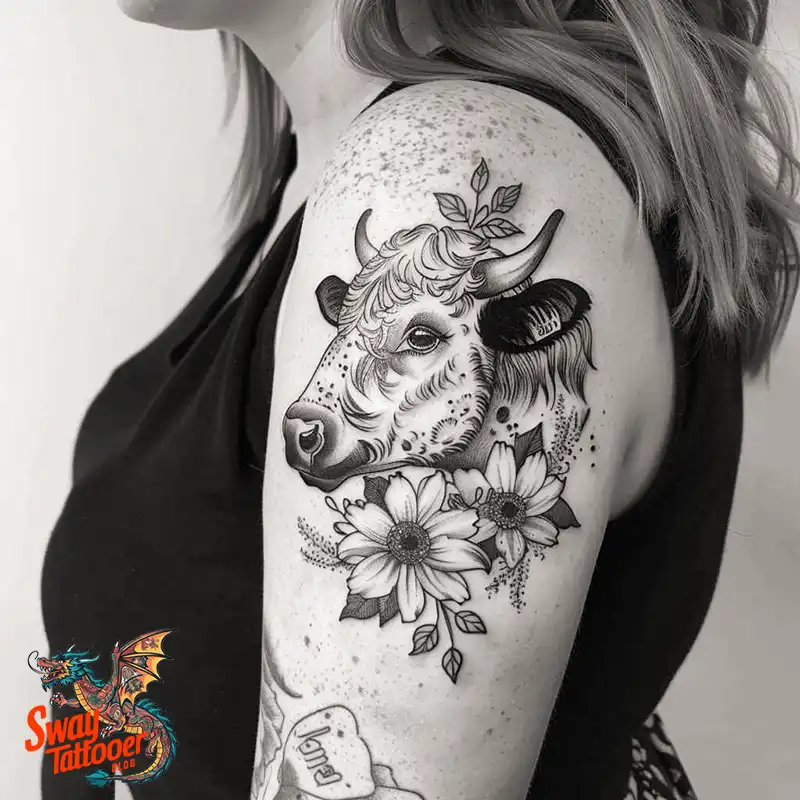 160 Cow Tattoo Design Ideas: Meaning, Art & Tradition 65 Cow Tattoo