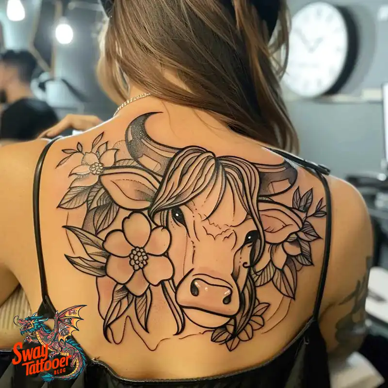160 Cow Tattoo Design Ideas: Meaning, Art & Tradition 64 Cow Tattoo