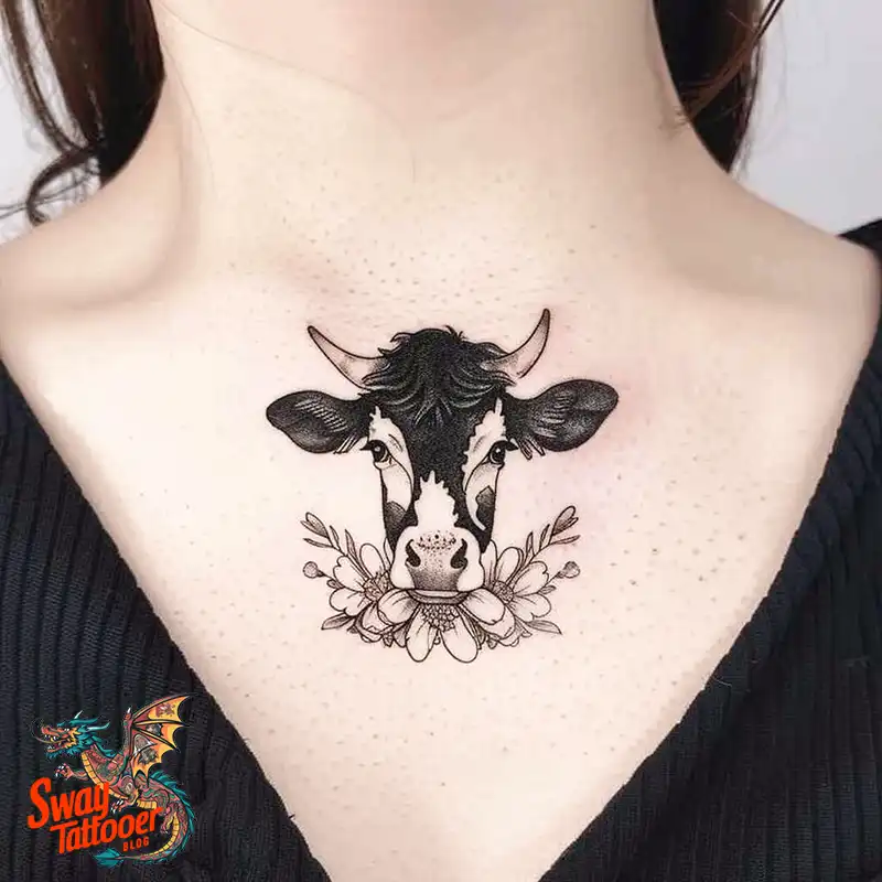 160 Cow Tattoo Design Ideas: Meaning, Art & Tradition 154 Cow Tattoo