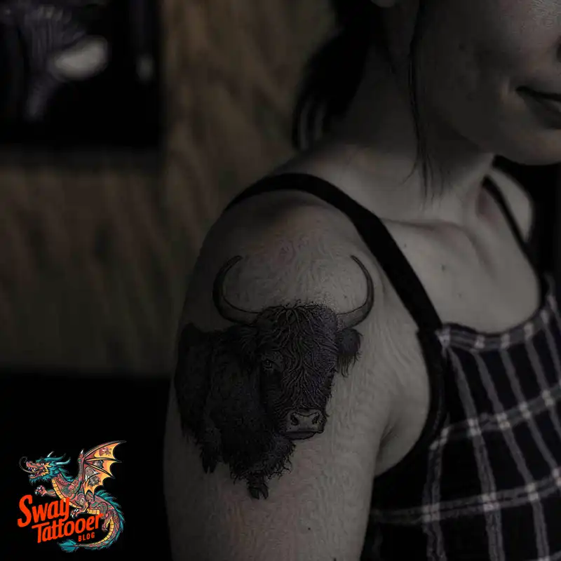 160 Cow Tattoo Design Ideas: Meaning, Art & Tradition 49 Cow Tattoo