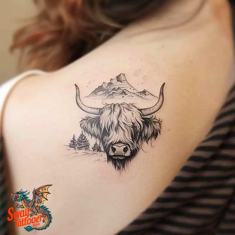 160 Cow Tattoo Design Ideas: Meaning, Art & Tradition 53 Cow Tattoo
