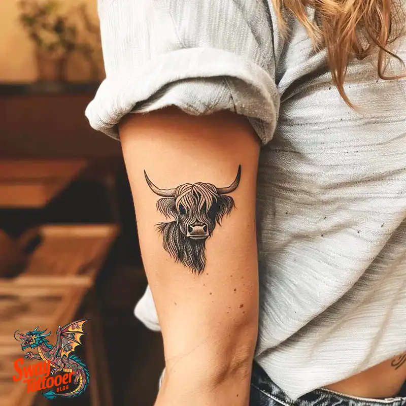 160 Cow Tattoo Design Ideas: Meaning, Art & Tradition 47 Cow Tattoo