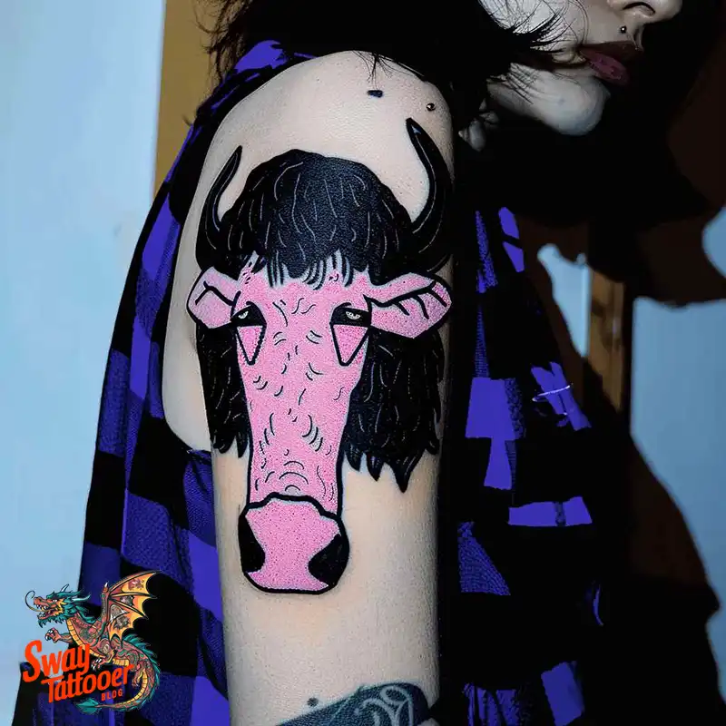 160 Cow Tattoo Design Ideas: Meaning, Art & Tradition 42 Cow Tattoo