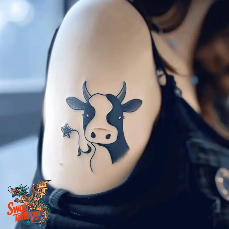 160 Cow Tattoo Design Ideas: Meaning, Art & Tradition 36 Cow Tattoo