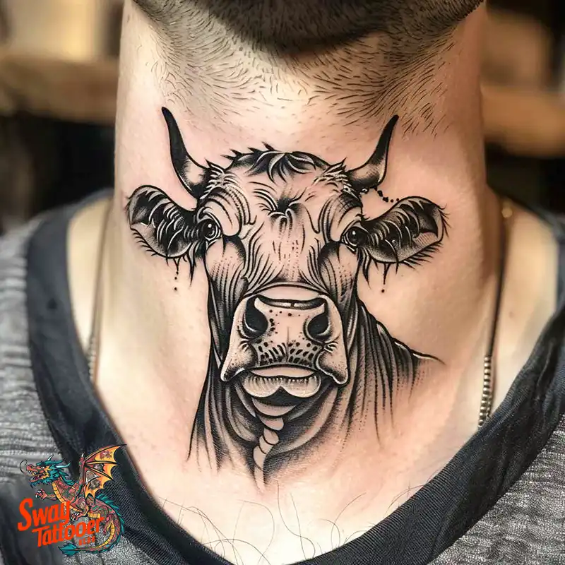 160 Cow Tattoo Design Ideas: Meaning, Art & Tradition 152 Cow Tattoo