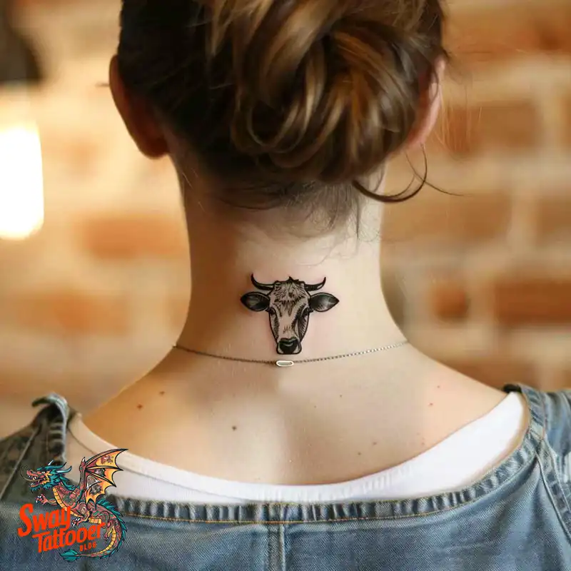 160 Cow Tattoo Design Ideas: Meaning, Art & Tradition 27 Cow Tattoo