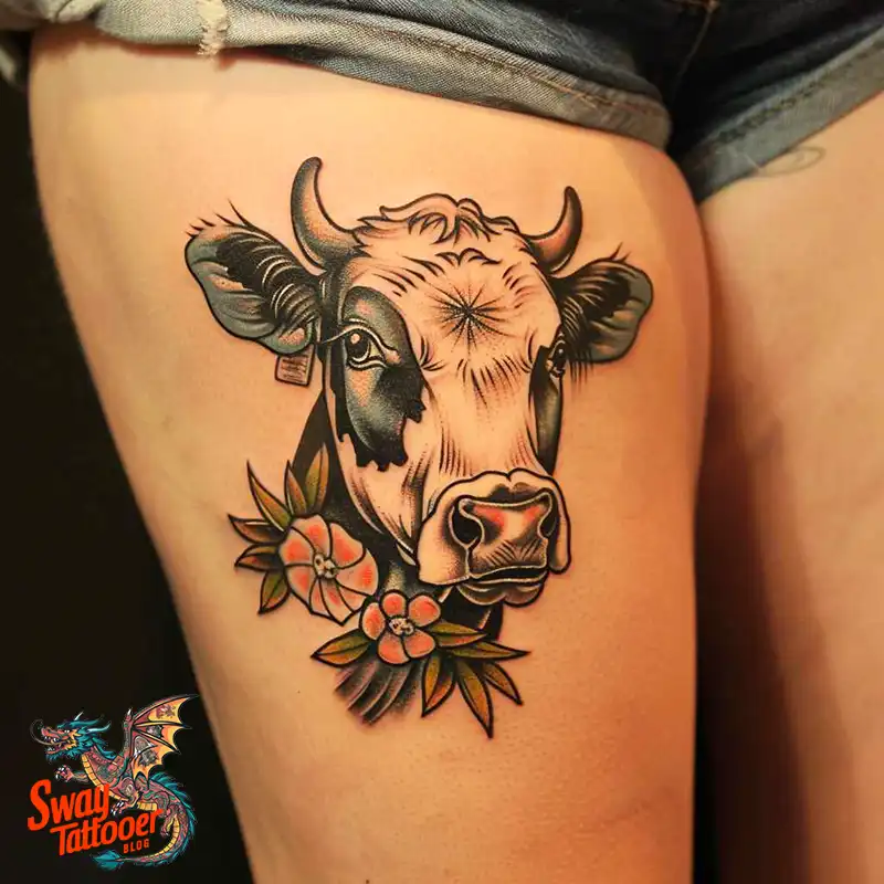 160 Cow Tattoo Design Ideas: Meaning, Art & Tradition 151 Cow Tattoo