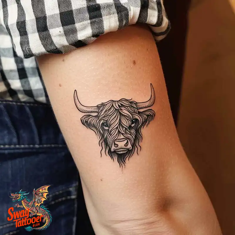 160 Cow Tattoo Design Ideas: Meaning, Art & Tradition 16 Cow Tattoo