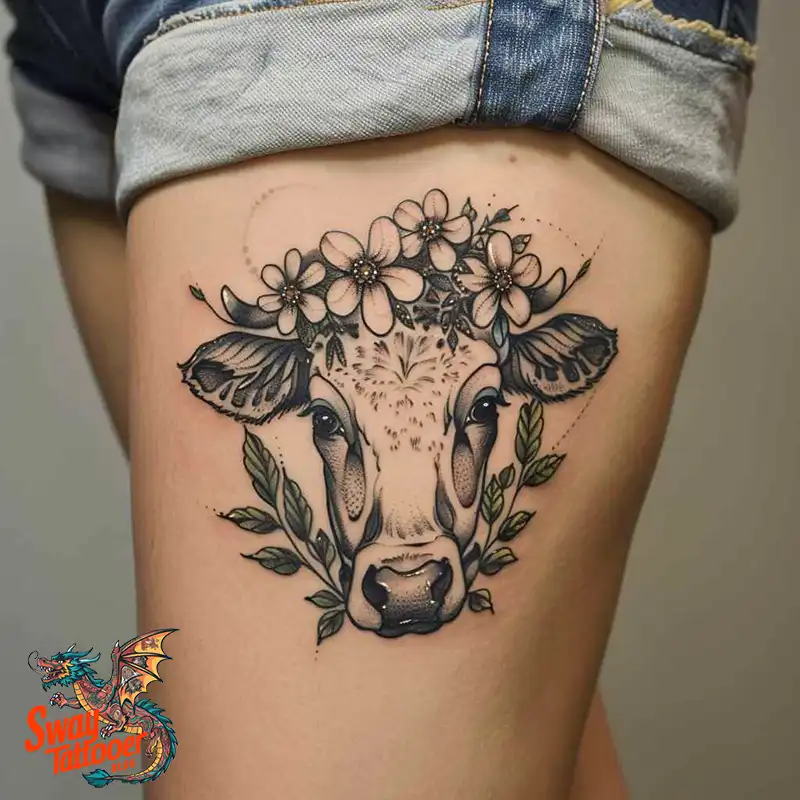 160 Cow Tattoo Design Ideas: Meaning, Art & Tradition 150 Cow Tattoo