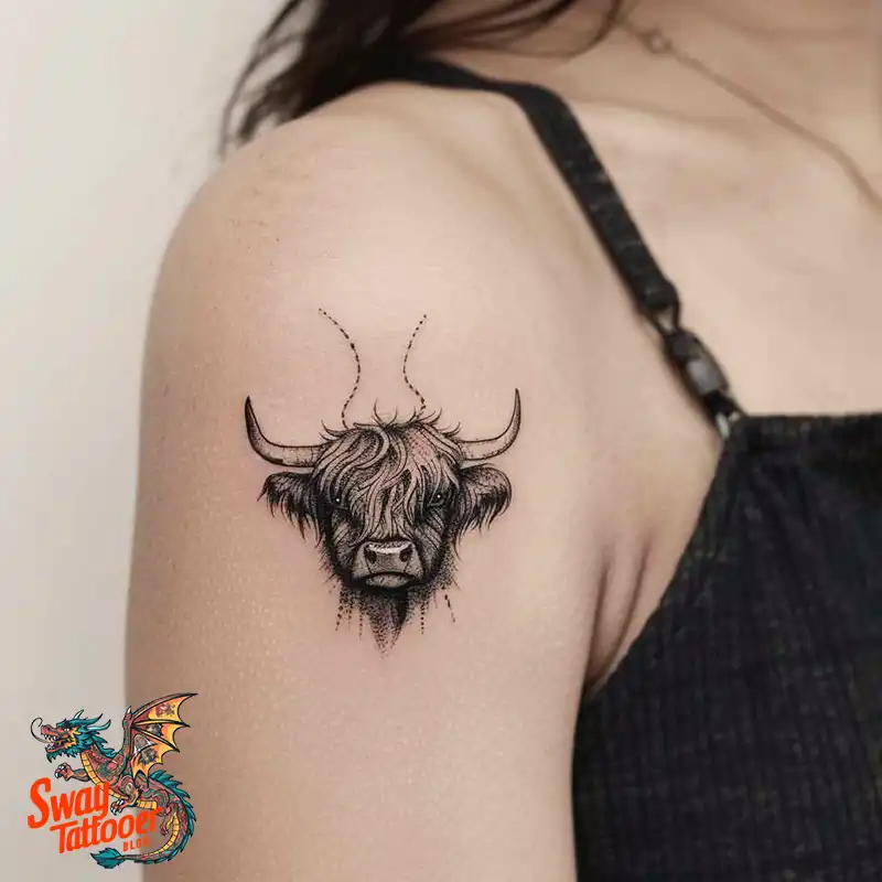 160 Cow Tattoo Design Ideas: Meaning, Art & Tradition 14 Cow Tattoo