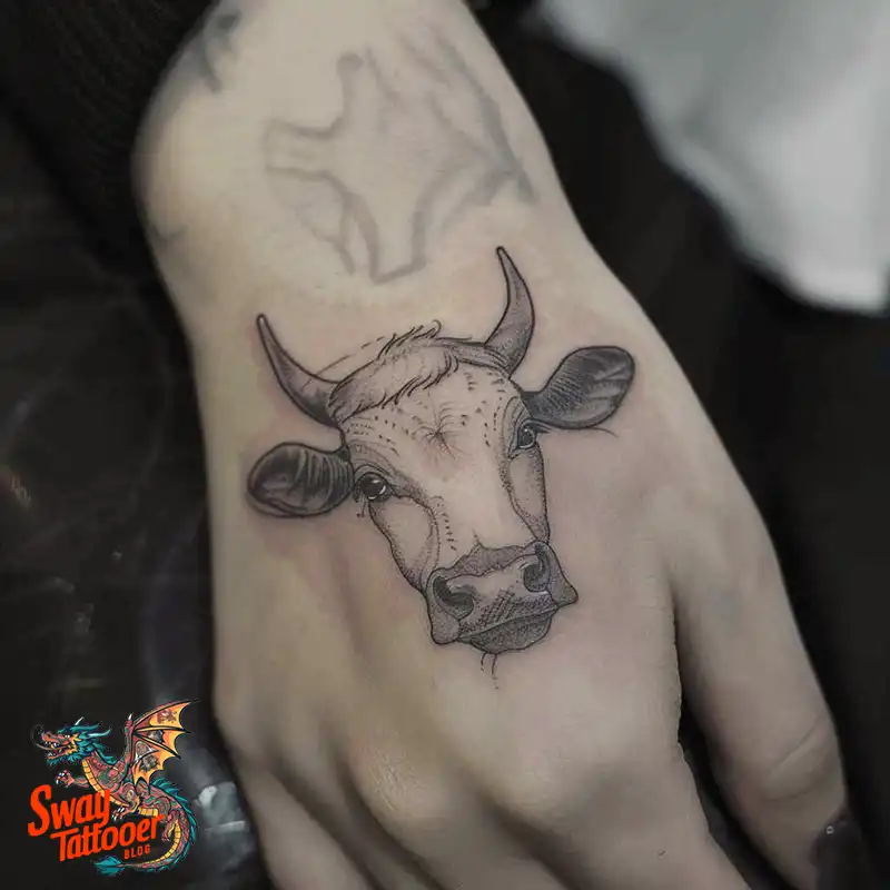160 Cow Tattoo Design Ideas: Meaning, Art & Tradition 12 Cow Tattoo