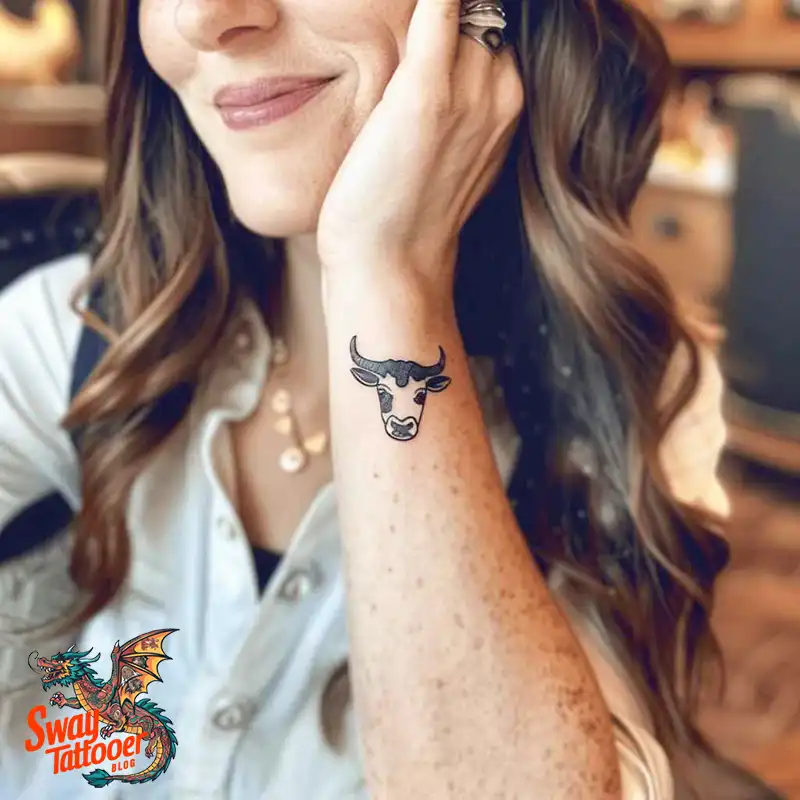 160 Cow Tattoo Design Ideas: Meaning, Art & Tradition 11 Cow Tattoo