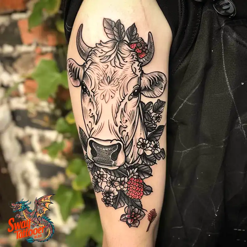 160 Cow Tattoo Design Ideas: Meaning, Art & Tradition 145 Cow Tattoo