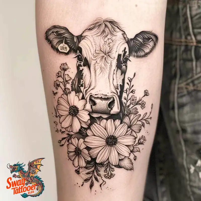 160 Cow Tattoo Design Ideas: Meaning, Art & Tradition 144 Cow Tattoo