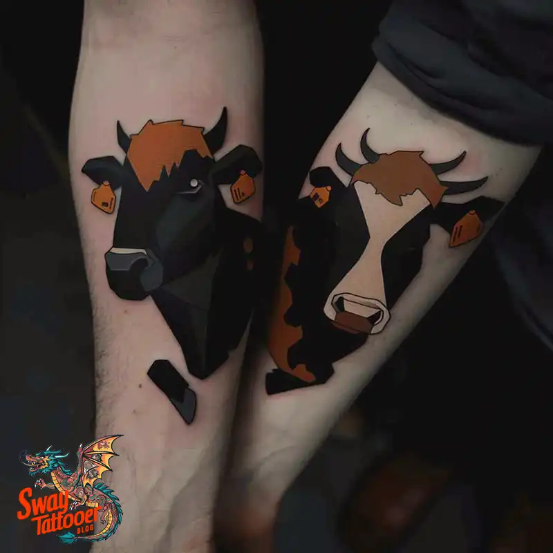 160 Cow Tattoo Design Ideas: Meaning, Art & Tradition 127 Cow Tattoo