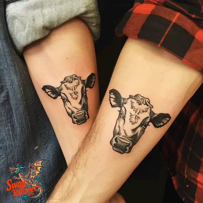 160 Cow Tattoo Design Ideas: Meaning, Art & Tradition 128 Cow Tattoo