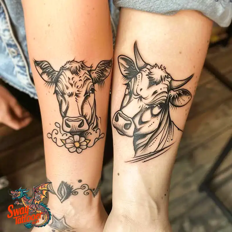 160 Cow Tattoo Design Ideas: Meaning, Art & Tradition 129 Cow Tattoo