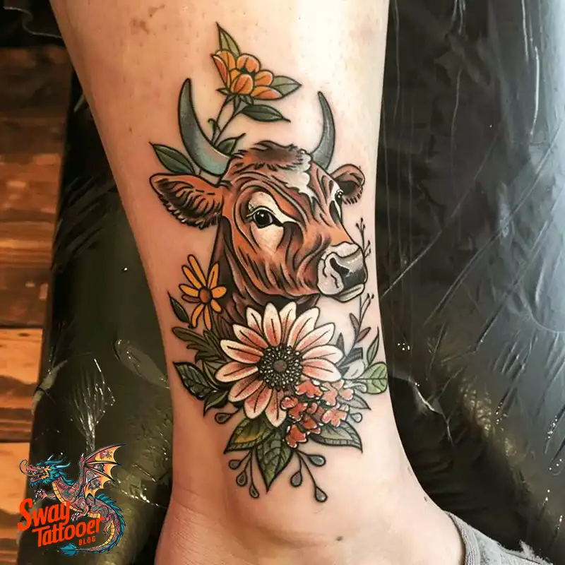 160 Cow Tattoo Design Ideas: Meaning, Art & Tradition 161 Cow Tattoo