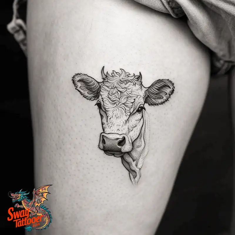 160 Cow Tattoo Design Ideas: Meaning, Art & Tradition 125 Cow Tattoo