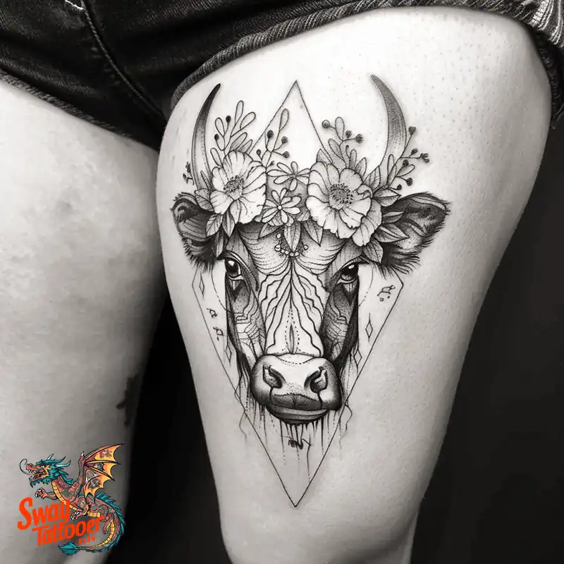 160 Cow Tattoo Design Ideas: Meaning, Art & Tradition 123 Cow Tattoo