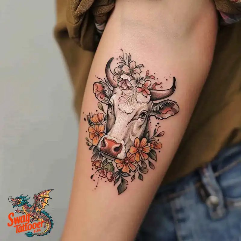 160 Cow Tattoo Design Ideas: Meaning, Art & Tradition 121 Cow Tattoo