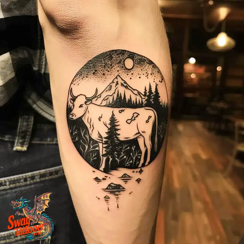 160 Cow Tattoo Design Ideas: Meaning, Art & Tradition 119 Cow Tattoo