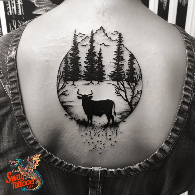 160 Cow Tattoo Design Ideas: Meaning, Art & Tradition 116 Cow Tattoo