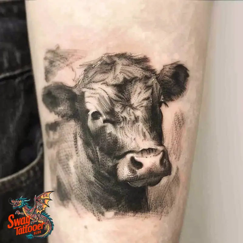 160 Cow Tattoo Design Ideas: Meaning, Art & Tradition 107 Cow Tattoo