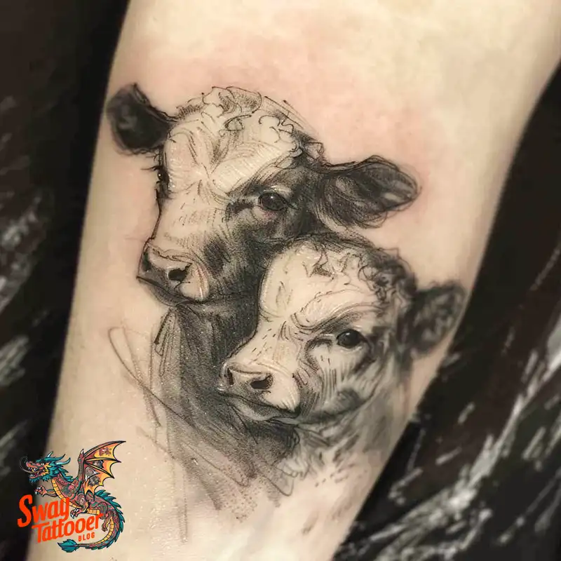 160 Cow Tattoo Design Ideas: Meaning, Art & Tradition 106 Cow Tattoo
