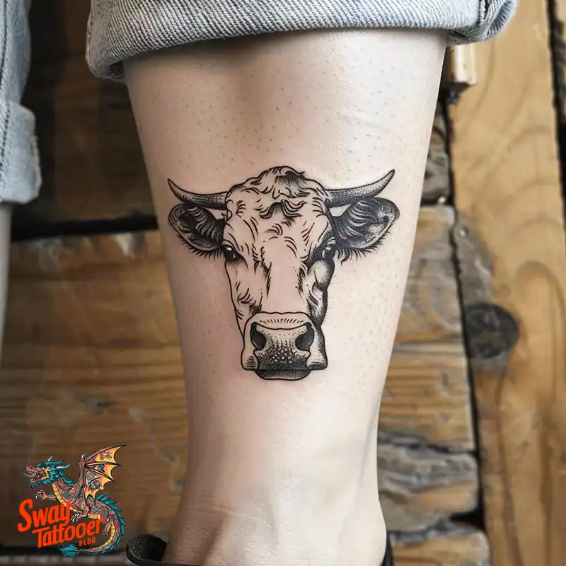 160 Cow Tattoo Design Ideas: Meaning, Art & Tradition 102 Cow Tattoo