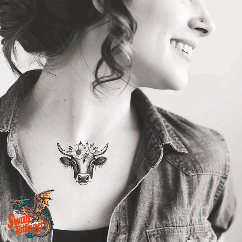 160 Cow Tattoo Design Ideas: Meaning, Art & Tradition 91 Cow Tattoo