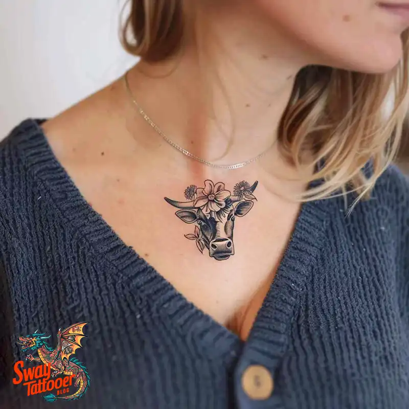 160 Cow Tattoo Design Ideas: Meaning, Art & Tradition 90 Cow Tattoo