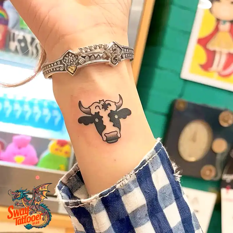 160 Cow Tattoo Design Ideas: Meaning, Art & Tradition 76 Cow Tattoo