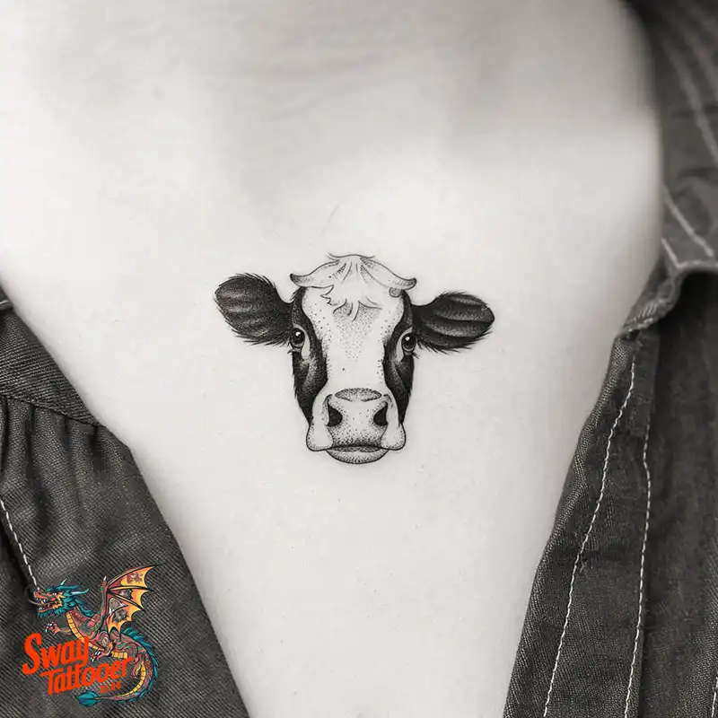 160 Cow Tattoo Design Ideas: Meaning, Art & Tradition 156 Cow Tattoo