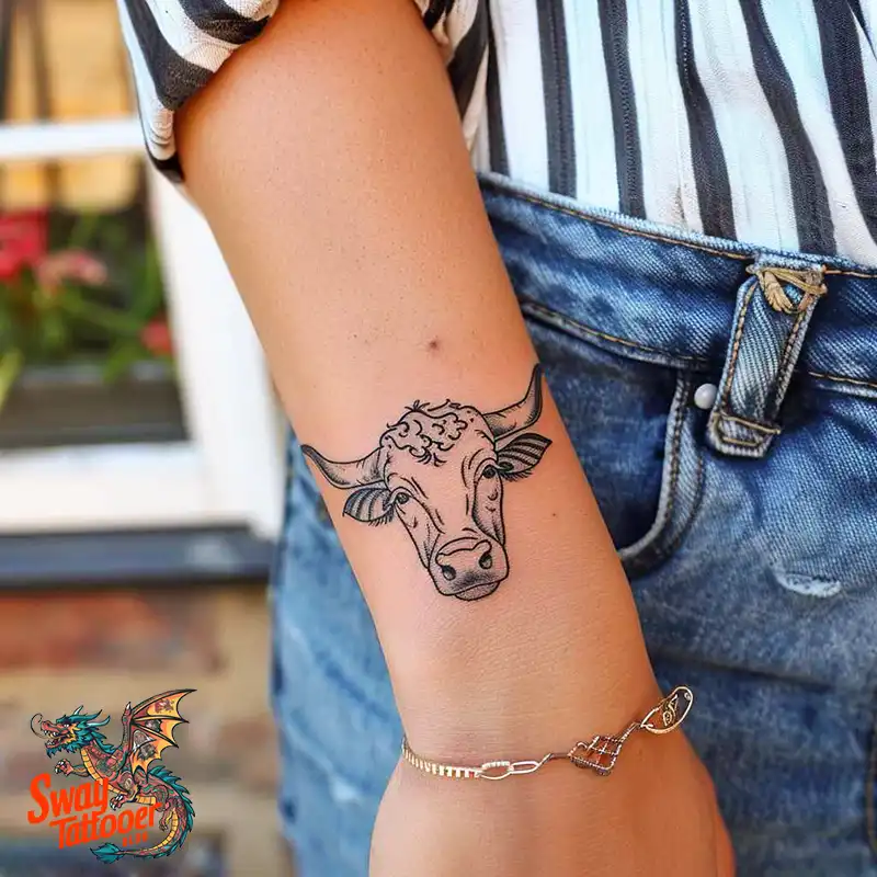 160 Cow Tattoo Design Ideas: Meaning, Art & Tradition 73 Cow Tattoo