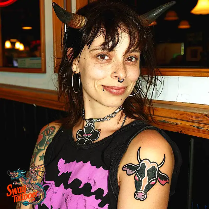 160 Cow Tattoo Design Ideas: Meaning, Art & Tradition 69 Cow Tattoo